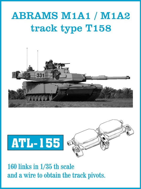 1/35 ATL-155 ABRAMS M1A1 / M1A2 track type T158 - Friul Model