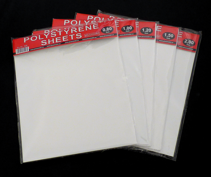 Polystyrene sheets 0,2 mm