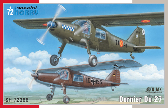 Plastikový model letadla 1/72 Dornier Do 27 QUAX Edition