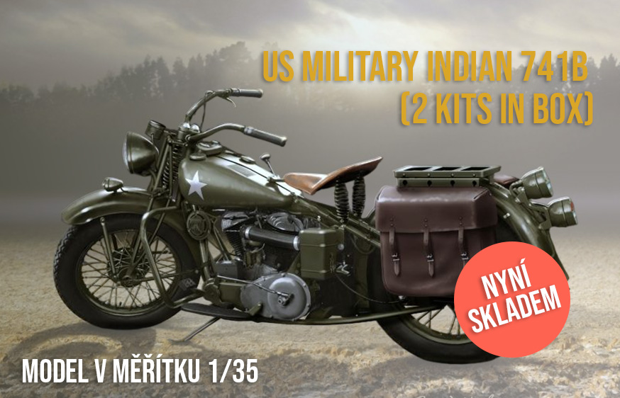NOVINKASKLADEM Zeptejte se! 1/35 US Military Indian 741B (2 kits in box) CZ